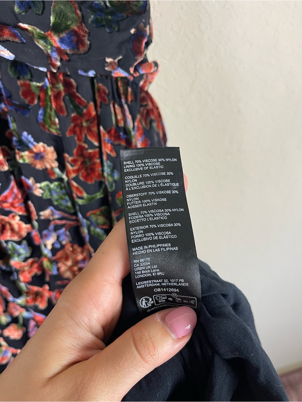 By Anthropologie Katerina Button-Front Burnout Velvet Floral Midi Dress US 16 - Picture 11 of 11